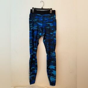 Alphalete Kids Blue and Black Leggings